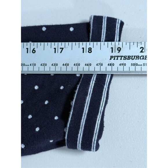 Talbots Shift Dress Womens LP Blue White Polka Dot Coastal Grandma Cottagecore - Picture 8 of 10